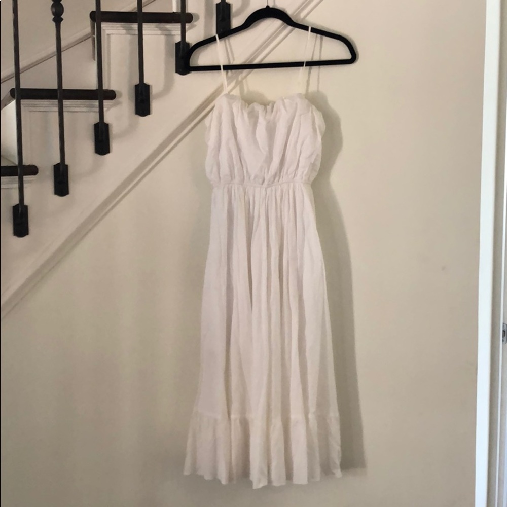 White Midi Dress Express XS